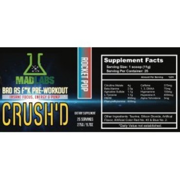 Mad Labs Pre-Workout Crush'd DMAA MADLABS